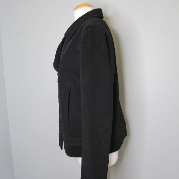 Rebecca Minkoff Brando Wool Blend Moto Jacket - Black Women Size Large - Picture 8 of 15